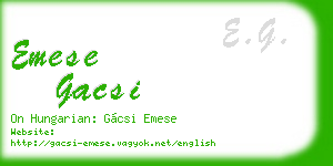 emese gacsi business card